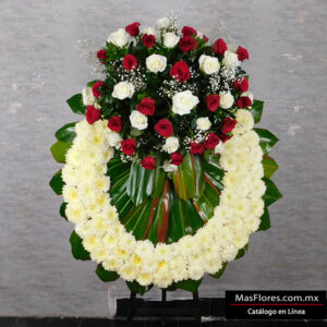 A02a Tripié con 50 Rosas