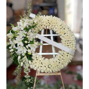 Tripié de flores para funeral